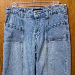 Women's Light Blue Flare Jeans by Madden NYC